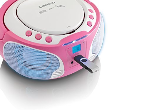 CD-Player Lenco SCD650 Kinder Karaoke Stereoanalge MP3 USB blau  ohne  Mikro 