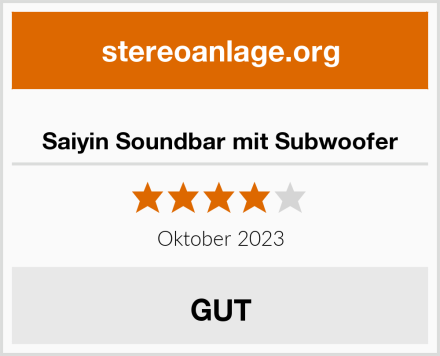 Saiyin Soundbar mit Subwoofer Test