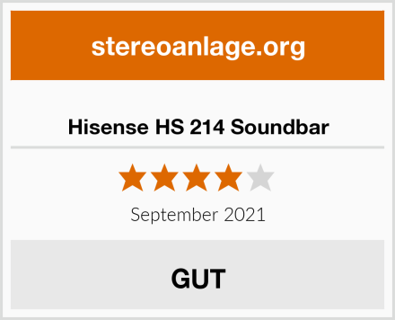  Hisense HS 214 Soundbar Test