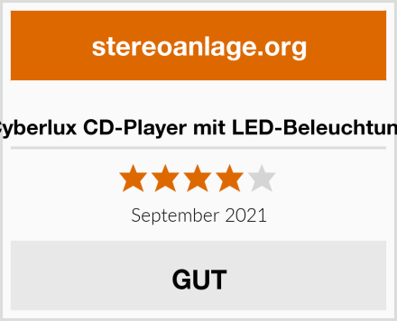  Cyberlux CD-Player mit LED-Beleuchtung Test
