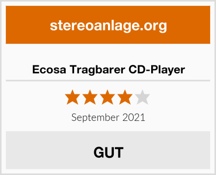  Ecosa Tragbarer CD-Player Test