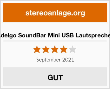  Adelgo SoundBar Mini USB Lautsprecher Test