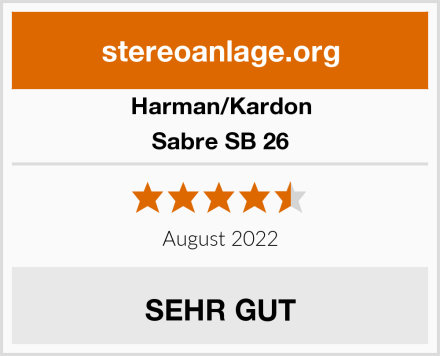 Harman/Kardon Sabre SB 26 Test