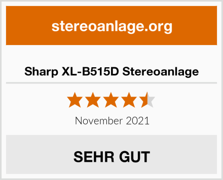  Sharp XL-B515D Stereoanlage Test