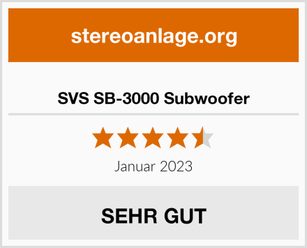  SVS SB-3000 Subwoofer Test