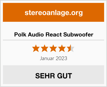  Polk Audio React Subwoofer Test