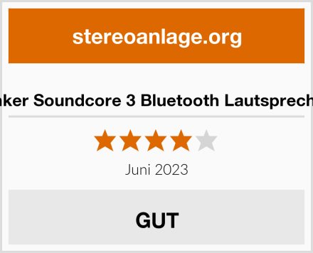  Anker Soundcore 3 Bluetooth Lautsprecher Test