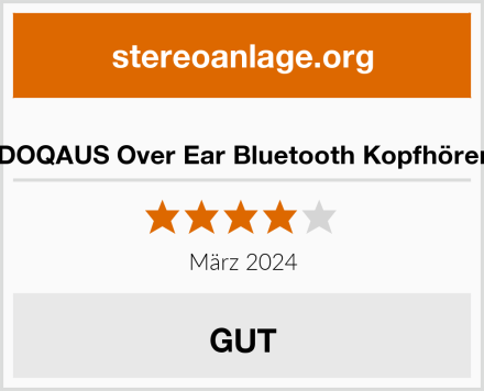  DOQAUS Over Ear Bluetooth Kopfhörer Test