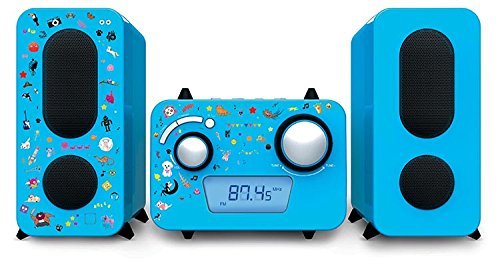 Kinder Stereo Anlage Musik Hifi Center CD Player Radio Fernbedienung Big Light 